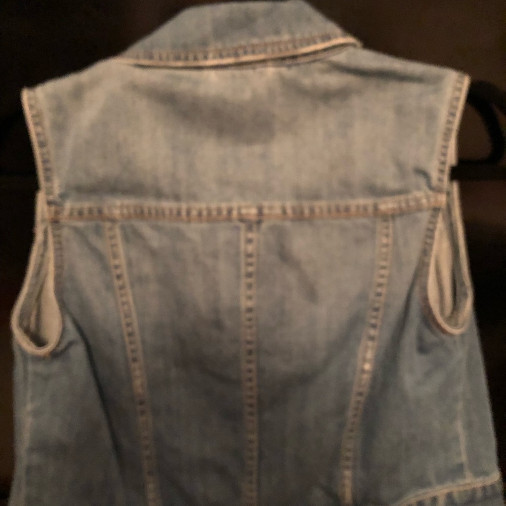 Aeropastale Denim Vest. Size M - Picture 3 of 3